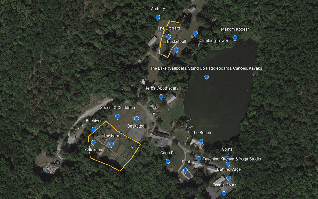 google earth of camp